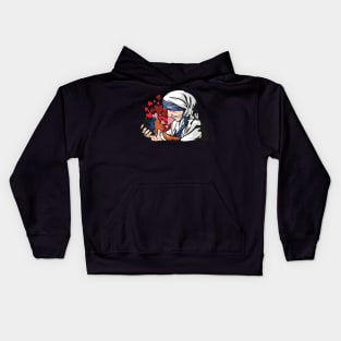 Mother Teresa With Child Kids Hoodie